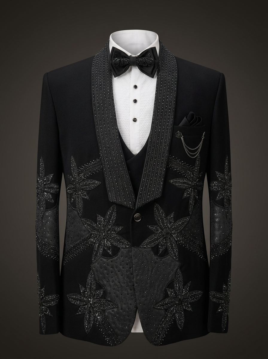 Noir Lily Crystal Tuxedo
